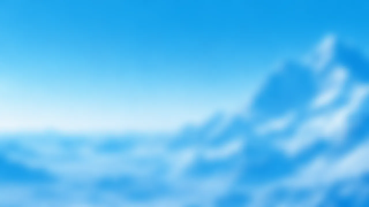 Massif enneigé tramé en bleu, très flouté, sommet à droite
