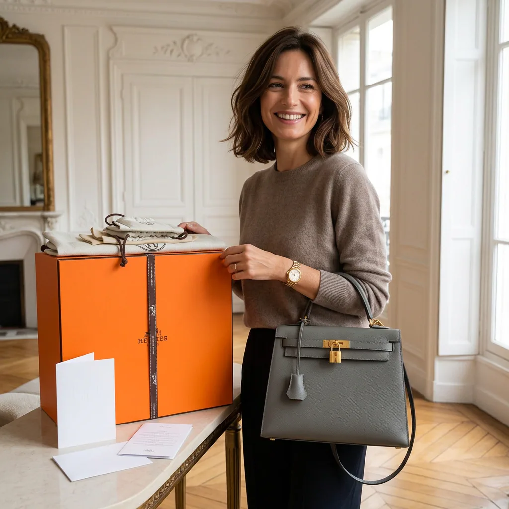 Un lot WinUp, un Hermès Kelly, entre les mains d'un gagnant